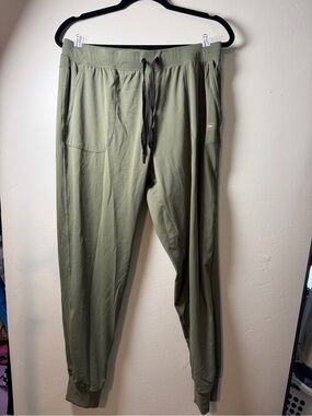Women’s Olive Green Drawstring Jogger Pants
